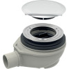 Geberit Duschwannenablauf d90 mit Ablaufdeckel Sperrwasserhöhe 50mm d50 PP 150.554.21.1