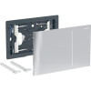 Geberit Sigma70 Betätigungsplatte, für 2-Mengen-Spülauslösung Edelstahl gebürstet, Easy to clean 242.813.FW.1