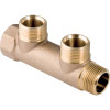 Geberit Verteiler zweifach Rotguss R3/4-EuG3/4-Rp3/4 602.422.00.1