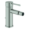 Grohe Einhand-Bidetbatterie Essence supersteel mit Zugstangen-Ablaufgarnitur 24178DC1