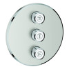 Grohe 3-fach UP-Ventil Grohtherm Smart supersteel Control 29122 Fertigmontage-Set rund 29122DC0