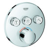 Grohe Unterputzmischer SmartControl chrom rund Fertigmontage-Set 3 Absperrventile 29146000