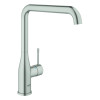 Grohe Essence Einhand-Spültischbatterie supersteel hoher Auslauf 30505DC0