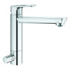 Grohe BauLoop Einhand-Spültischbatterie chrom mittelhoher Auslauf GROHE ZERO Absperrventil 31713000
