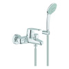Grohe Eurodisc C Einhand-Wannenbatterie chrom Wandmontage Brausegarnitur 33395002