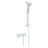 Grohe Grohtherm 2000 Thermostat-Brausebatterie chrom mit Brausegarnitur 34195001