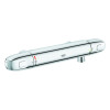 Grohe Grohtherm 1000 Thermostat-Brausebatterie chrom mit Brausegarnitur 600mm 34817003
