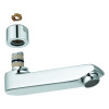 Eichelberg Gussauslauf 117mm für Waschtisch-Wandarmaturen chrom 44045226
