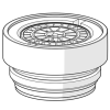 Hansa Luftsprudler und Schlüssel M24x1 , 6 l/min chrom 59914105