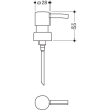 HEWI Pumpenkopf für Seifenspender 815.06.110, 815.06.11090 und 900.06.00140, verchromt 63907