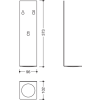 HEWI Tropfschale, Edelstahl, für 900.06.01360, 900.06.013XA, 900.06.00860, 900.06.008XA, 900.06.00560, 900.06.005XA, 900.06.00760, 900.06.007XA, 96 x 373 x 102mm schwarz tiefmatt 900.06.E0160 DC