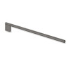 HEWI Handtuchhalter, Edelstahl, Länge 445mm, Haltearmdurchmesser 15mm, dunkelgrau perlglimmer tiefmatt 900.09.00160 SC
