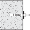 HEWI Befestigungsmaterial BM10.2.1 für Rückenstützen Serien 801 / 805 Classic, beidseitige Befestigung an Wandstütz-und Stützklappgriffen, für Beton (> C20/C25) BM10.2.1
