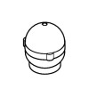 Hansgrohe Axor Uno Griff Warmwasserseite weiß 13292450