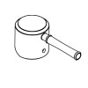 Hansgrohe Griff Talis Classic Wannenmischer Brausenmischer Aufputz chrom 14193000