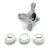 Hansgrohe Griff Axor Montreux 2-Griff Waschtischarmatur warm/kalt chrom 16291000
