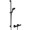 Hansgrohe Brausesystem Pulsify Select S 105 3 jet Eco Relaxation Ecostat Element Brausestange 900mm schwarzmatt 24271670