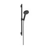 Hansgrohe Brauseset Raindance Alive Select S 125 3jet EcoSmart mit Brausestange Unica S Puro 650mm, Mattschwarz 24602670