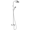 Hansgrohe Showerpipe 200 1 jet Vernis Blend chrom mit Wannenthermostat 26274000