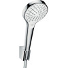 Hansgrohe Brausehalterset Croma Select S Vario/ Porter S weiss/chrom Brauseschlauch 1600mm 26411400