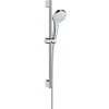 Hansgrohe Brauseset Croma Select S Vario EcoSmart/U'Crometta mit Brausestange 650mm weiss/chrom 26563400