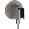 Hansgrohe Brausehalter FixFit S Porter KS für Handbrause brushed black chrom 26888340