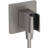 Hansgrohe Brausehalter FixFit E Porter KS für Handbrause brushed black chrom 26889340