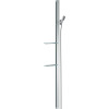 Hansgrohe Brausestange Unica E 1500mm mit Isiflex Brauseschlauch 1600mm und Ablagen, Chrom 27645000