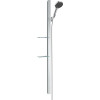 Hansgrohe Rainfinity Brauseset 130 3jet mit Brausestange 1500mm und Ablagen, Chrom 27673000