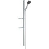 Hansgrohe Rainfinity Brauseset 130 3jet EcoSmart mit Brausestange 1500mm und Ablagen, Chrom 27674000