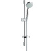 Hansgrohe Brauseset Croma 100 Vario mit Brausestange 650mm und Seifenschale, Chrom 27772000