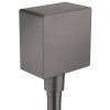 Hansgrohe Schlauchanschluss DN15 Fixfit Square Axor mit Rückflussverhinderer brushed black chrom 36732340
