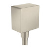 Hansgrohe Schlauchanschluss DN15 Fixfit Square Axor mit Rückflussverhinderer brushed nickel 36732820
