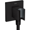Hansgrohe Schlauchanschluss Fixfit Porter Square Axor DN15 mit Rückflussverhinderer schwarzmatt 36734670