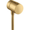 Hansgrohe Wandabsperrventil Axor Uno Fixfit Stop brushed gold optik mit Schlauchanschluß 38882250