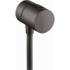 Hansgrohe Wandabsperrventil Axor Uno Fixfit Stop brushed black chrom mit Schlauchanschluß 38882340