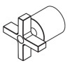 Hansgrohe Kreuzgriff Axor Citterio Thermostat Aufputz chrom 39397000