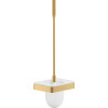 Hansgrohe WC-Bürste Axor Universal Softsquare brushed gold optik mit Wandhalter 42835250