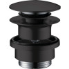 Hansgrohe Ablaufgarnitur Push-Open für Waschtisch- und Bidetmischer, Mattschwarz 50100670