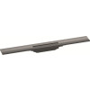 Hansgrohe RainDrain Flex Duschrinne 700mm kürzbar, Fertigset für Wandmontage brushed black chrom 56050340