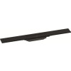 Hansgrohe RainDrain Flex Duschrinne 700mm kürzbar, Fertigset für Wandmontage schwarzmatt 56050670