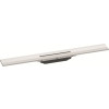 Hansgrohe RainDrain Flex Duschrinne 700mm kürzbar, Fertigset für Wandmontage weiß matt 56050700