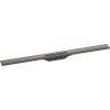 Hansgrohe RainDrain Flex Duschrinne 1000mm kürzbar, Fertigset für Wandmontage brushed black chrom 56053340