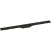 Hansgrohe RainDrain Flex Duschrinne 1000mm kürzbar, Fertigset für Wandmontage schwarzmatt 56053670