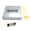 Hansgrohe Rosette Absperrventil UP ShowerSelect 3 Verbraucher 155/155mm chrom 92227000