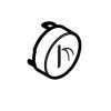 Hansgrohe Druckknopf Symbol Schwallbrause weiss 92574450