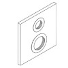Hansgrohe Vierkantrosette Axor Citterio Wannenmischer Unterputz chrom 96751000