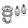 Hansgrohe Absperrventil Axor 3-Loch Waschtischarmatur warm + kalt Oberteil 97357000