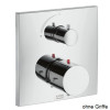 Hansgrohe Rosette Axor Starck X für Thermostat mit Absperrventil Fertigset chrom 97925000