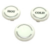 Hansgrohe Porzellankappen Axor Montreux hot/cold/Ringe 97987000